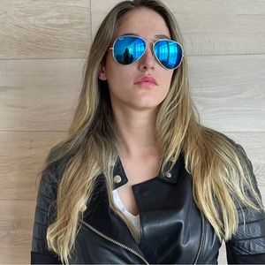 Ray ban aviator flash large avaitor sunglasses